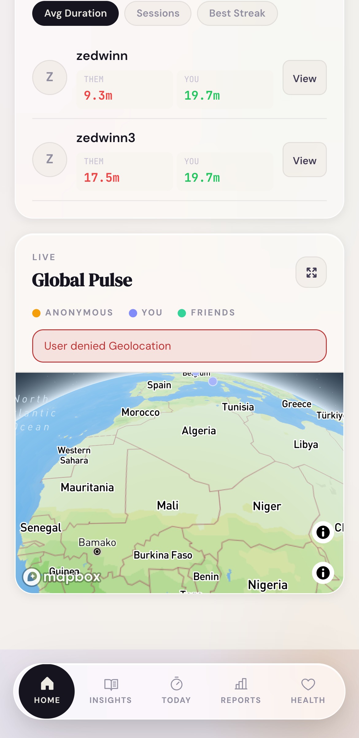 Pulse Map — anonymous global sexual activity heatmap